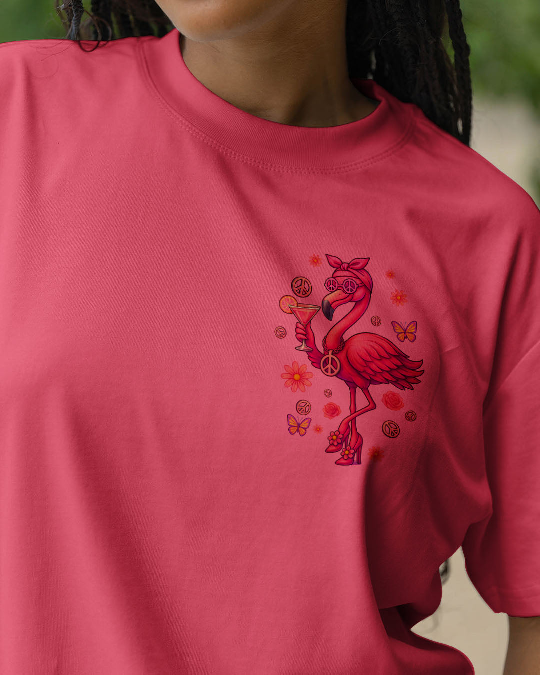 PRETTY IN PINK FLAMINGO ALL OVER PRINT - TYQY2205251