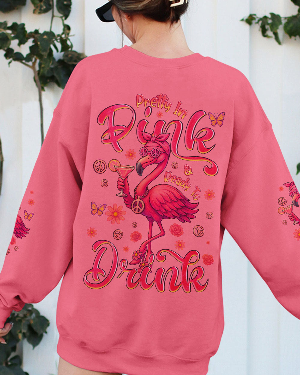 PRETTY IN PINK FLAMINGO ALL OVER PRINT - TYQY2205251