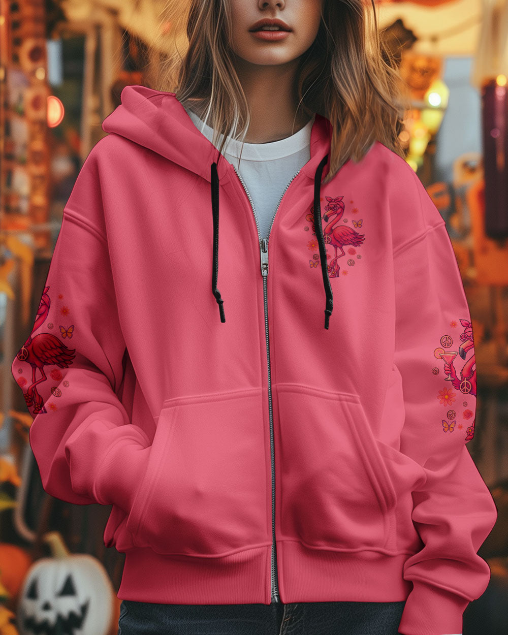 PRETTY IN PINK FLAMINGO ALL OVER PRINT - TYQY2205251