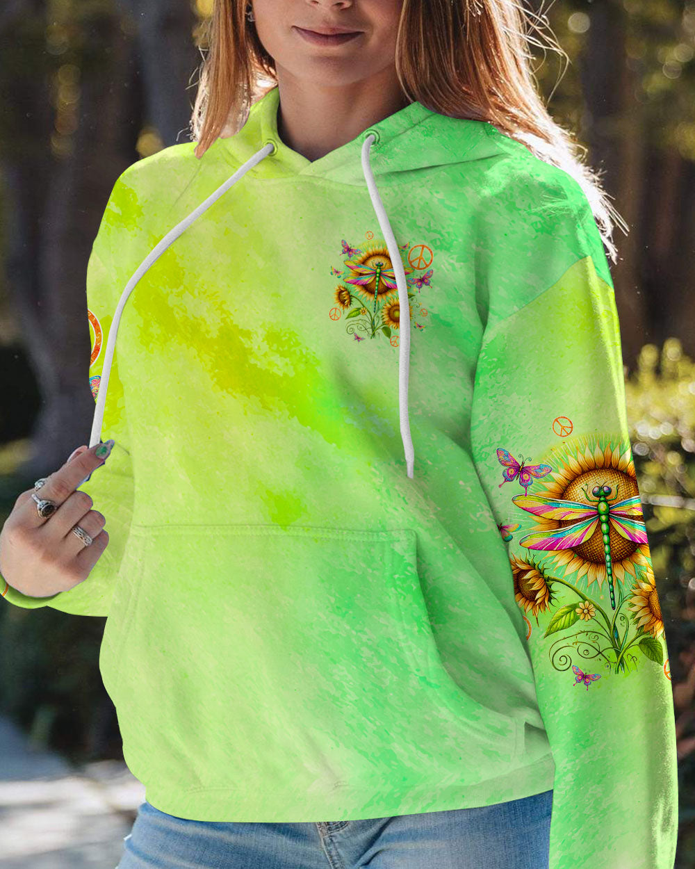 HIPPIE SOUL DRAGONFLY AND SUNFLOWER ALL OVER PRINT - TYQY2207244