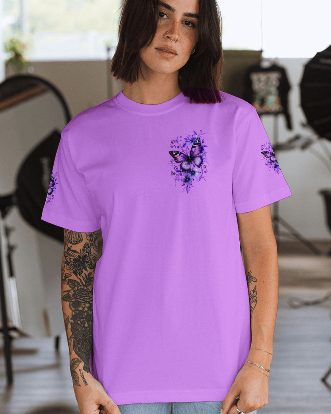 WHISPER WORDS OF WISDOM LET IT BE BUTTERFLY ALL OVER PRINT - TYQY2210251