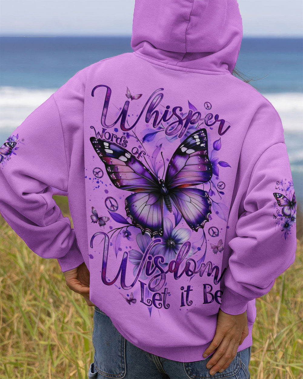 WHISPER WORDS OF WISDOM LET IT BE BUTTERFLY ALL OVER PRINT - TYQY2210251