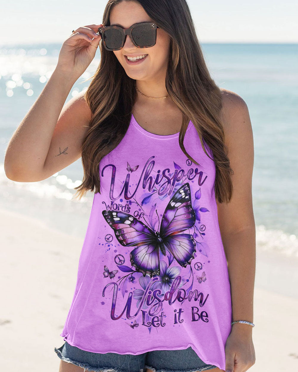 WHISPER WORDS OF WISDOM LET IT BE BUTTERFLY ALL OVER PRINT - TYQY2210251