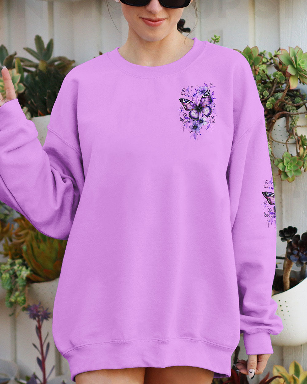 WHISPER WORDS OF WISDOM LET IT BE BUTTERFLY ALL OVER PRINT - TYQY2210251
