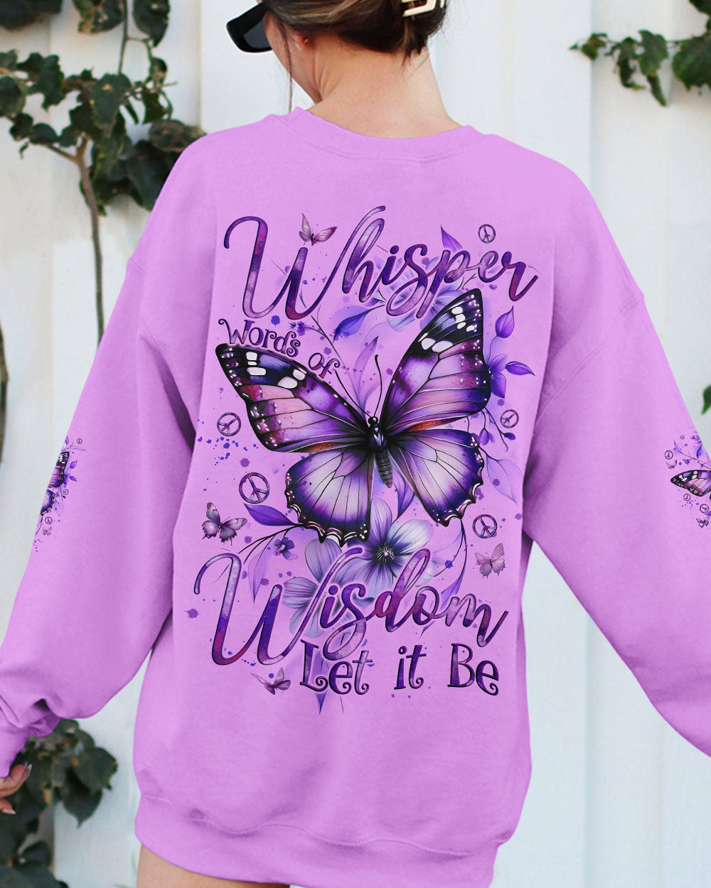 WHISPER WORDS OF WISDOM LET IT BE BUTTERFLY ALL OVER PRINT - TYQY2210251
