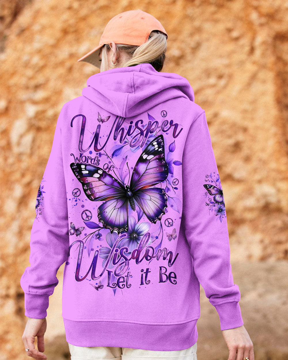 WHISPER WORDS OF WISDOM LET IT BE BUTTERFLY ALL OVER PRINT - TYQY2210251