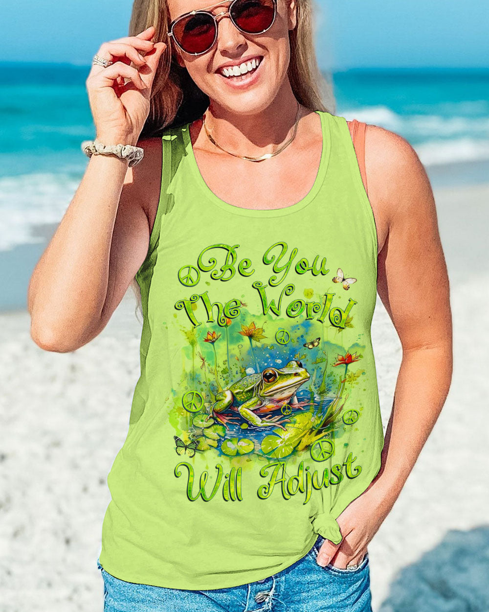 BE YOU THE WORLD WILL ADJUST ALL OVER PRINT - TYQY2211233