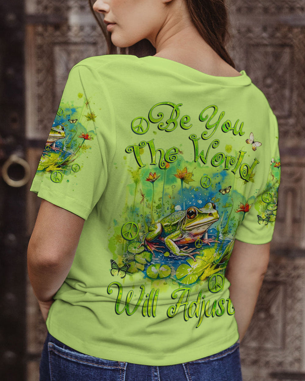 BE YOU THE WORLD WILL ADJUST ALL OVER PRINT - TYQY2211233
