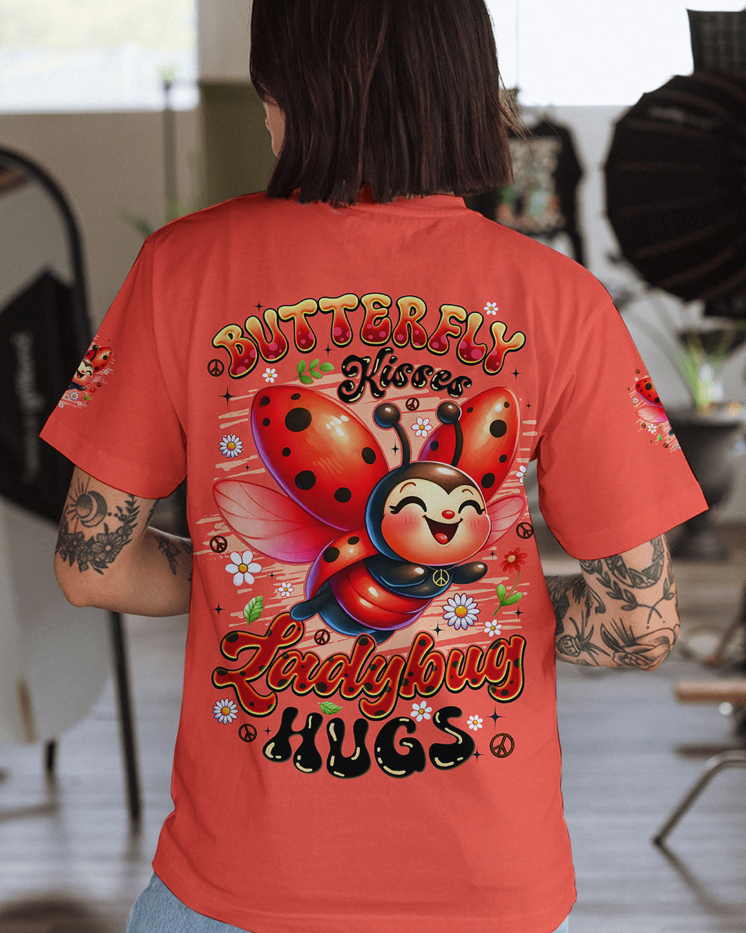 BUTTERFLY KISSES AND LADYBUG HUGS ALL OVER PRINT - TYQY2212251