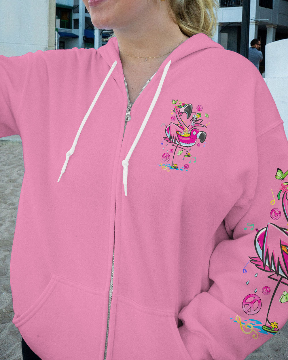 PRETTY IN PINK FLAMINGO ALL OVER PRINT - TYQY2305243