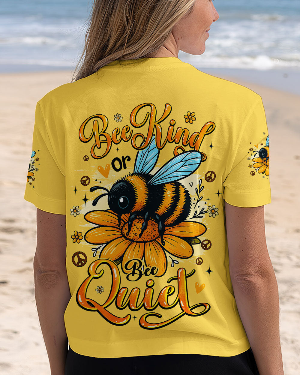 BEE KIND OR BEE QUIET ALL OVER PRINT - TYQY2306252