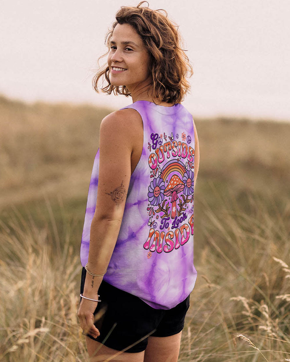 GO OUTSIDE TO LOOK INSIDE TIE DYE ALL OVER PRINT - TYQY2308243