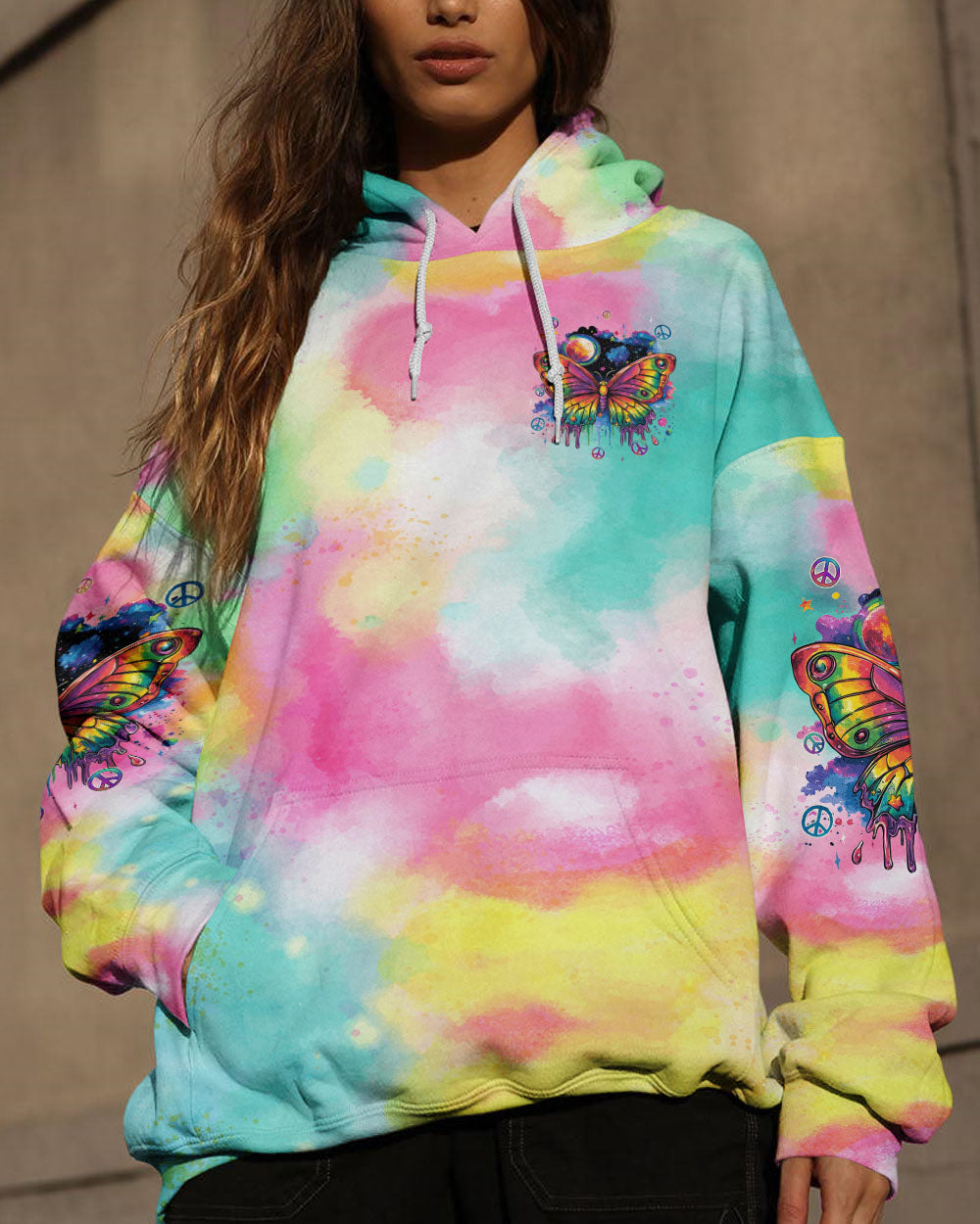 WHEN IT RAINS LOOK FOR RAINBOWS BUTTERFLY ALL OVER PRINT - TYQY2308244