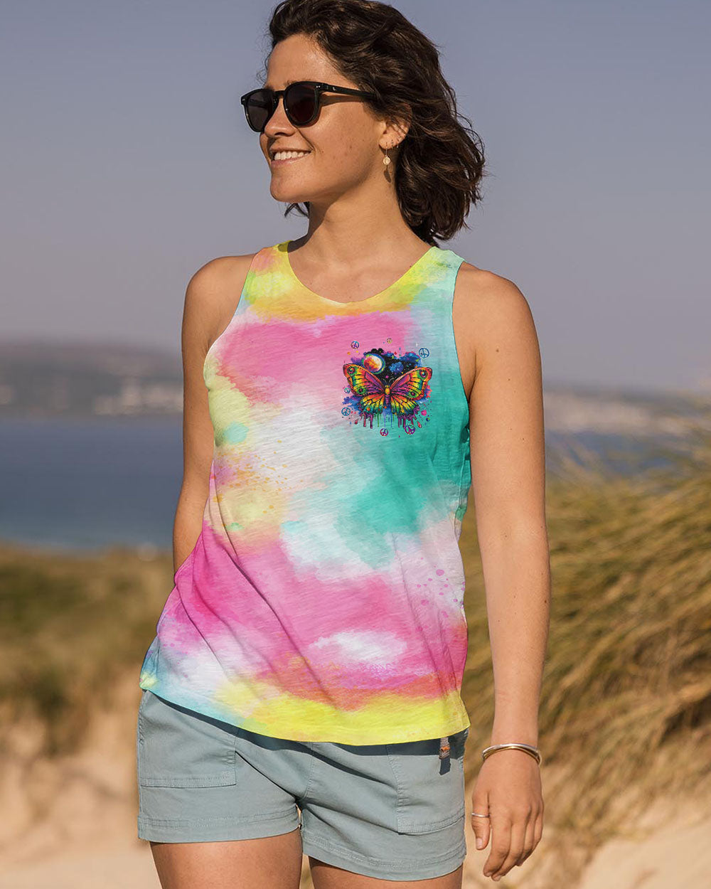 WHEN IT RAINS LOOK FOR RAINBOWS BUTTERFLY ALL OVER PRINT - TYQY2308244