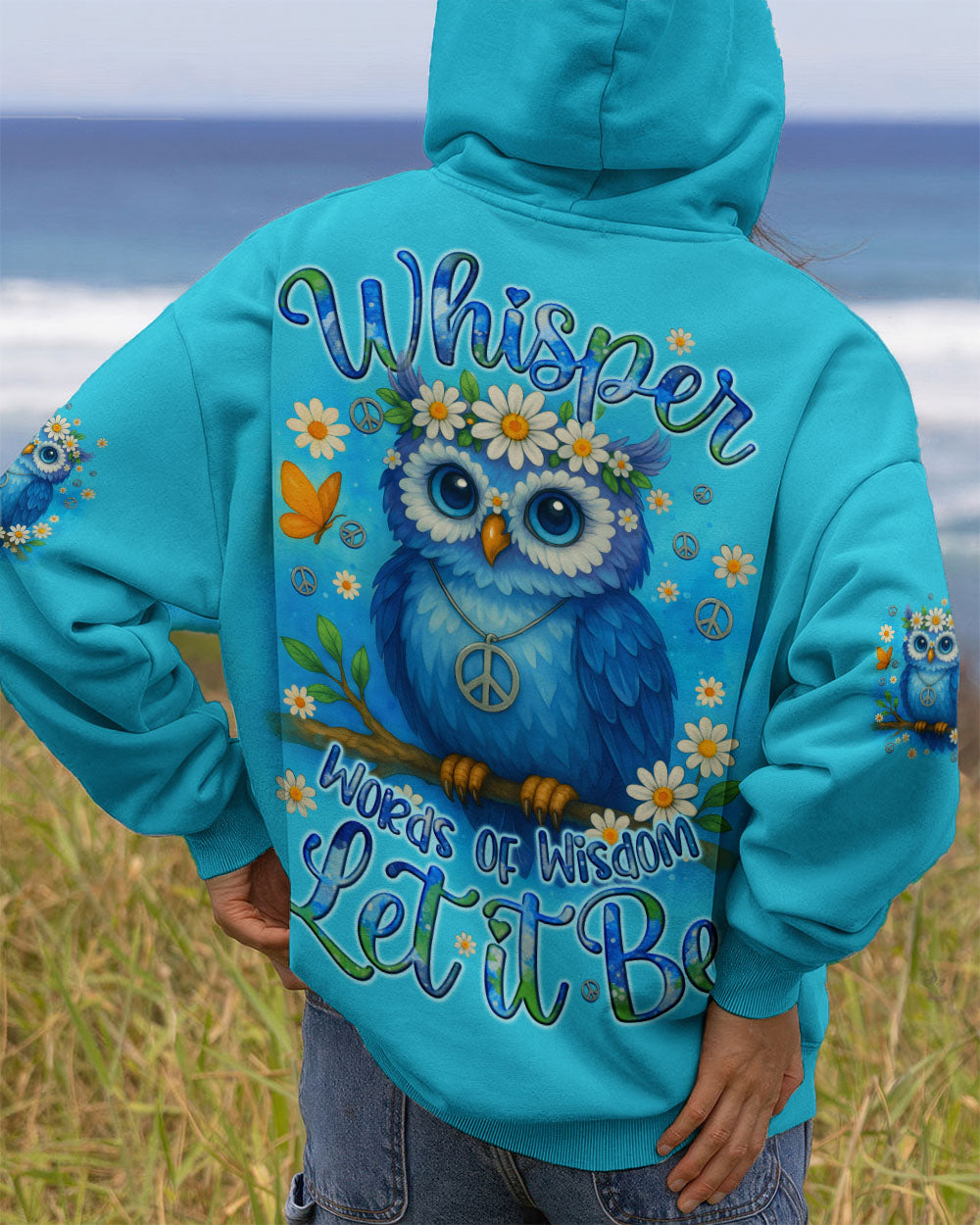 WHISPER WORDS OF WISDOM LET IT BE OWL ALL OVER PRINT - TYQY2310252