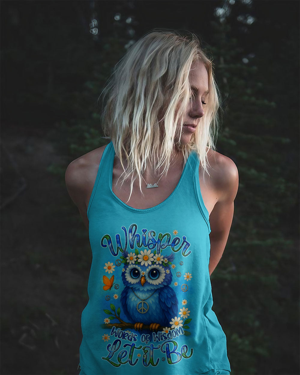 WHISPER WORDS OF WISDOM LET IT BE OWL ALL OVER PRINT - TYQY2310252