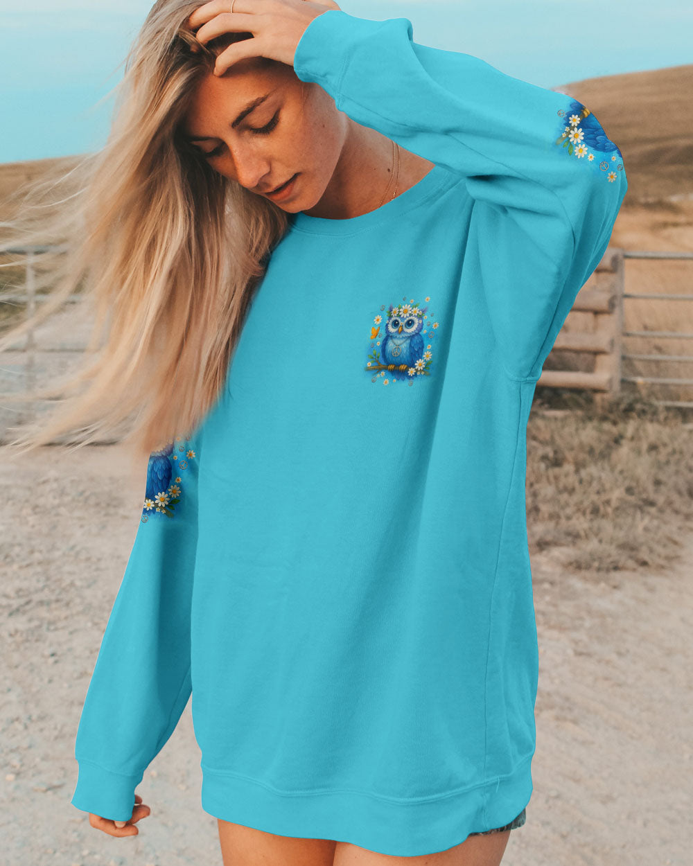 WHISPER WORDS OF WISDOM LET IT BE OWL ALL OVER PRINT - TYQY2310252