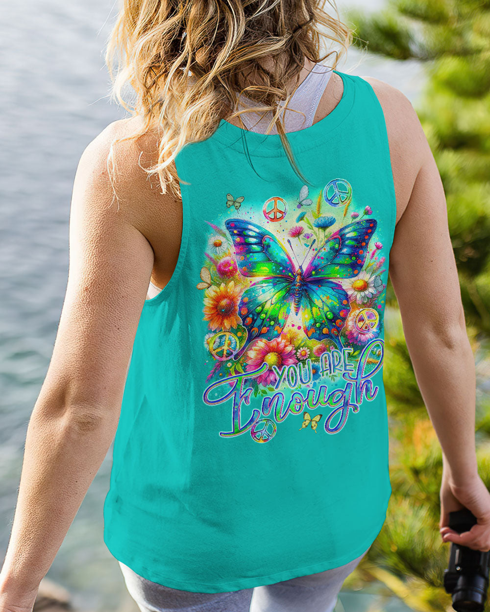 YOU ARE ENOUGH BUTTERFLY ALL OVER PRINT - TYQY2311231