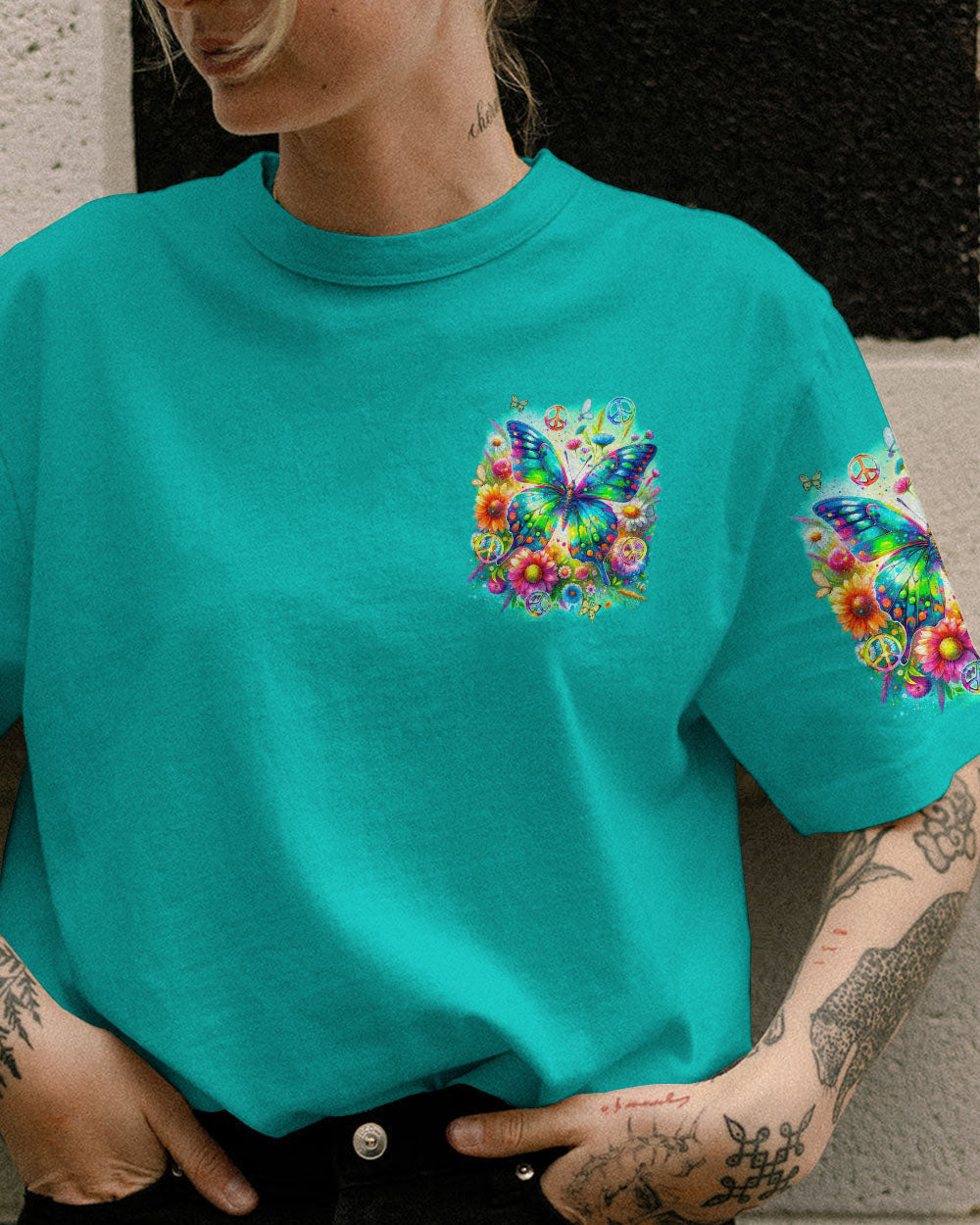 YOU ARE ENOUGH BUTTERFLY ALL OVER PRINT - TYQY2311231
