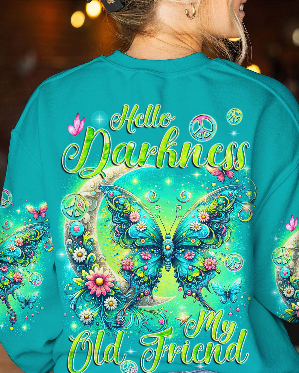 HELLO DARKNESS MY OLD FRIEND BUTTERFLY ALL OVER PRINT - TYQY2311234