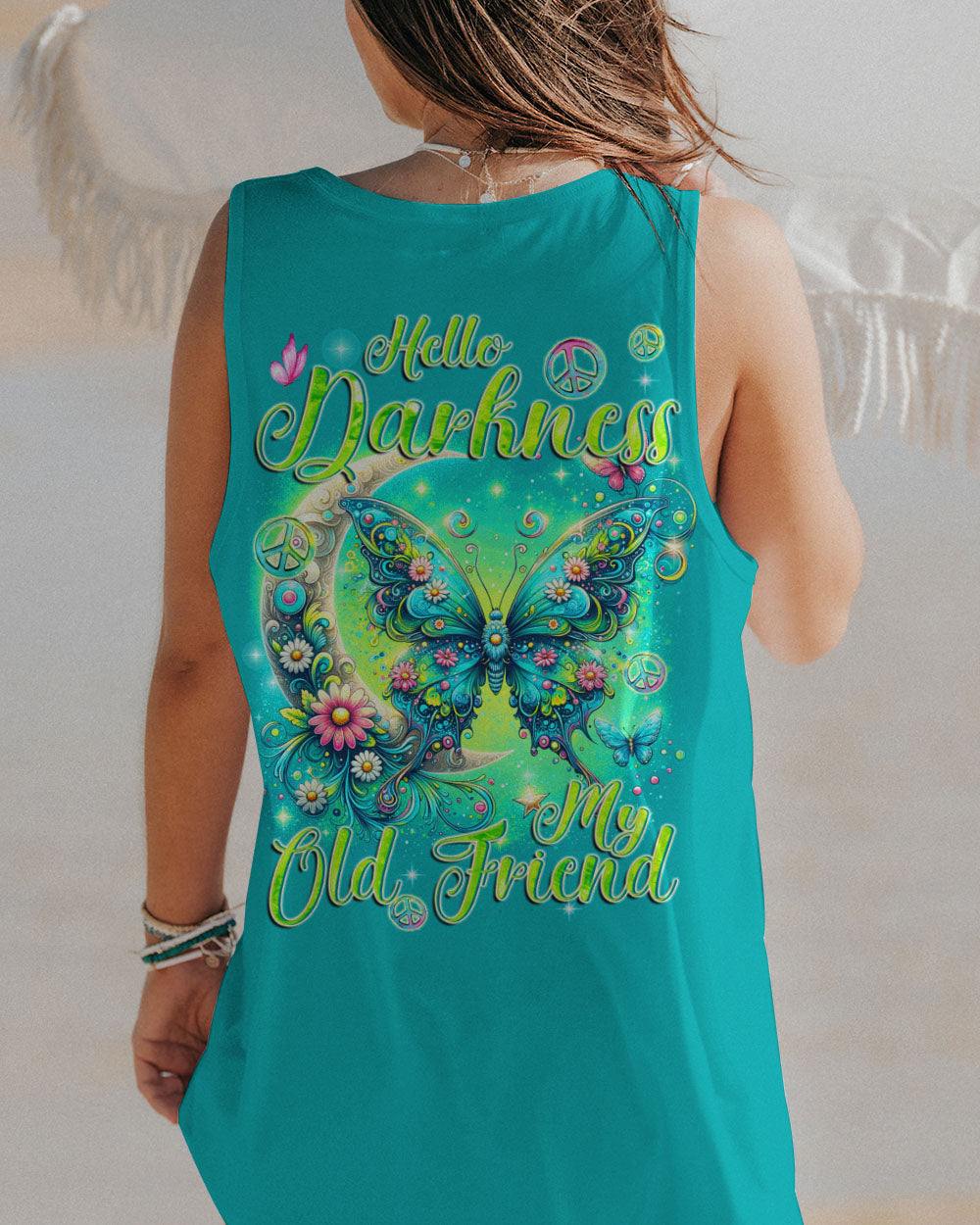 HELLO DARKNESS MY OLD FRIEND BUTTERFLY ALL OVER PRINT - TYQY2311234