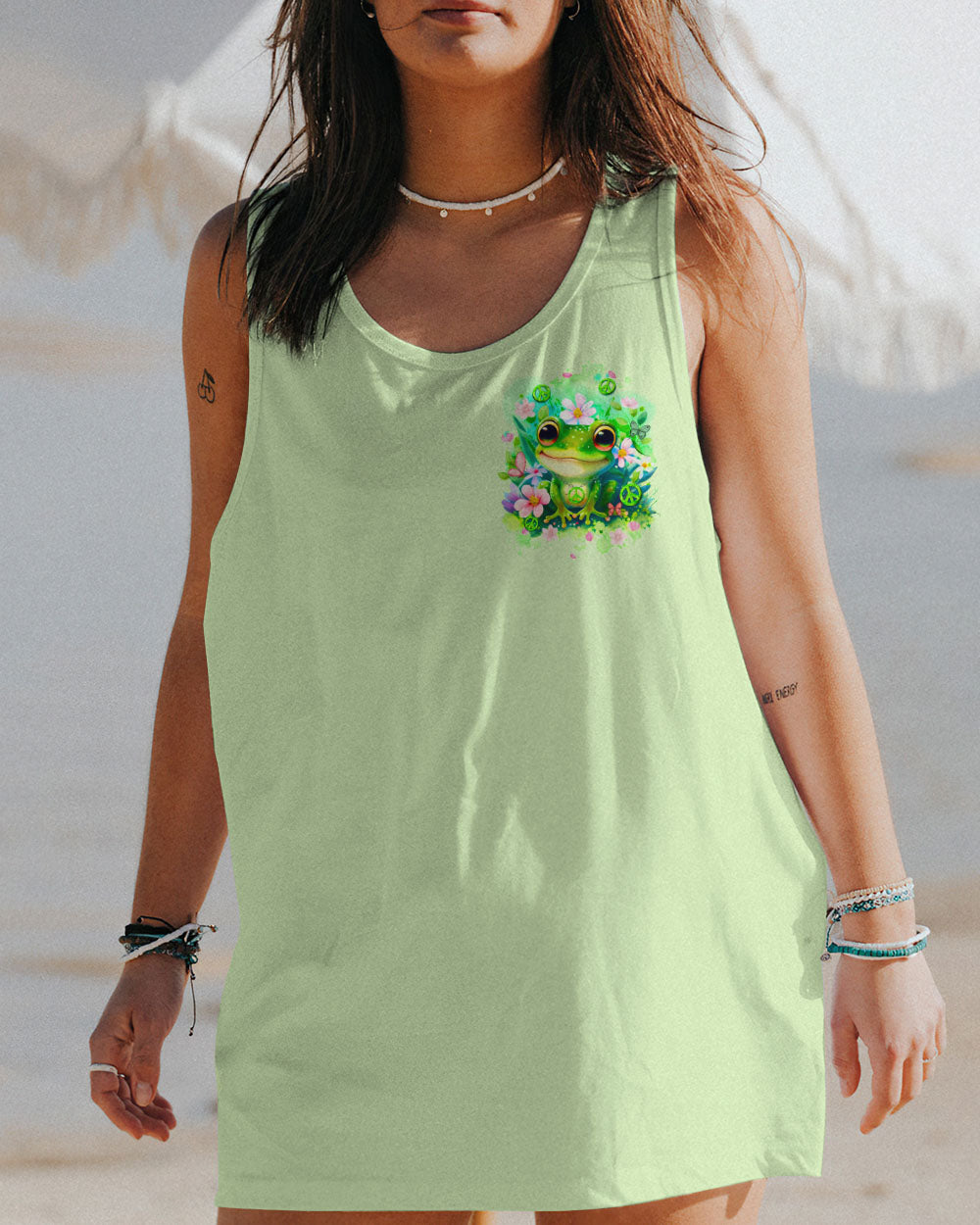 BE YOU THE WORLD WILL ADJUST FROG ALL OVER PRINT - TYQY2311235