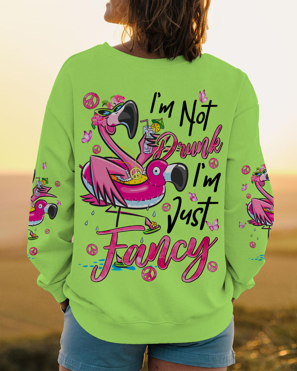 I'M JUST FANCY FLAMINGO ALL OVER PRINT - TYQY2404245