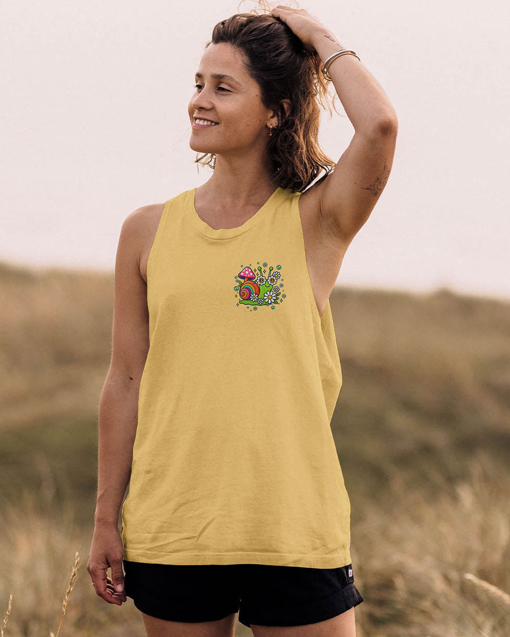 GO AT YOUR OWN PACE SNAIL HIPPIE ALL OVER PRINT - TYQY2406254
