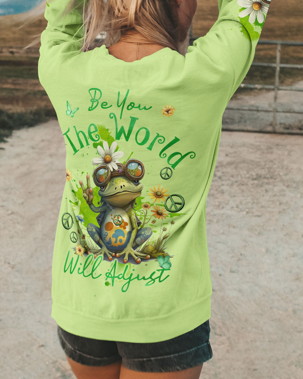 BE YOU THE WORLD WILL ADJUST ALL OVER PRINT - TYQY2408232