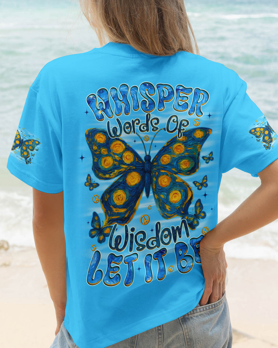 WHISPER WORDS OF WISDOM LET IT BE BUTTERFLY ALL OVER PRINT - TYQY2409253