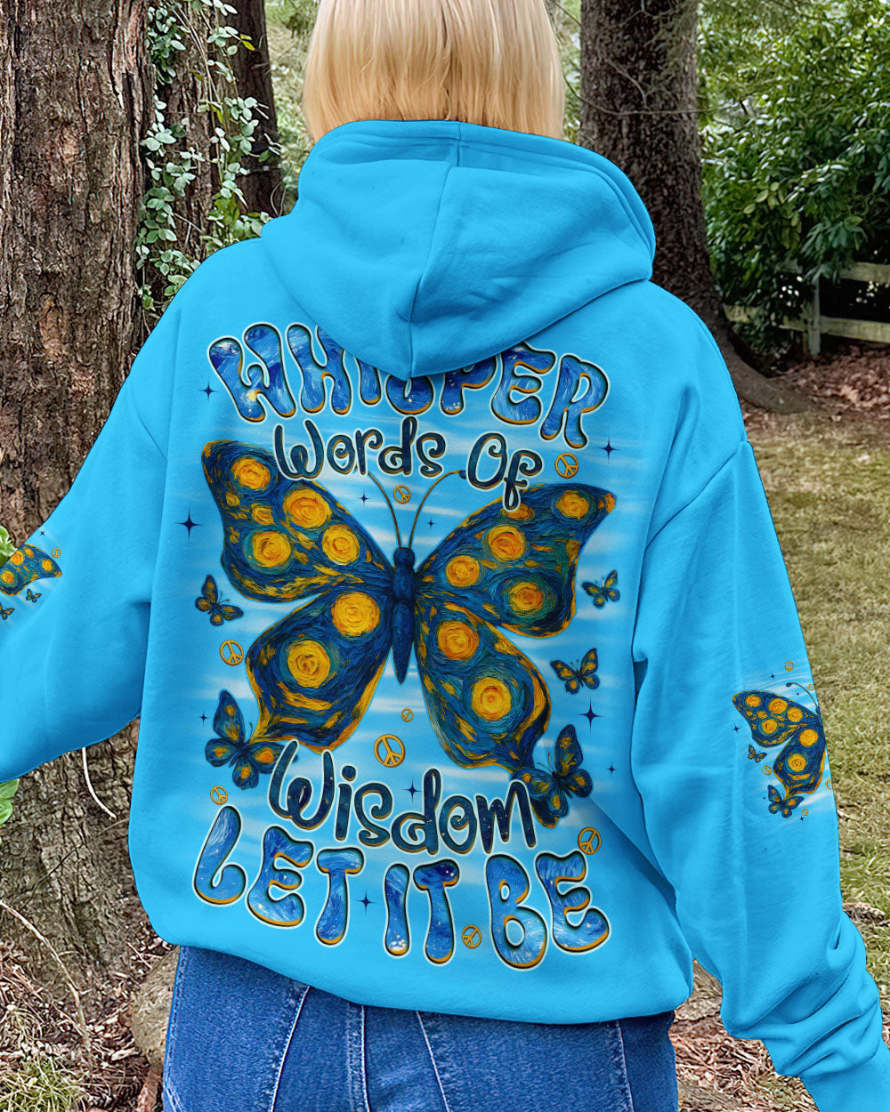 WHISPER WORDS OF WISDOM LET IT BE BUTTERFLY ALL OVER PRINT - TYQY2409253