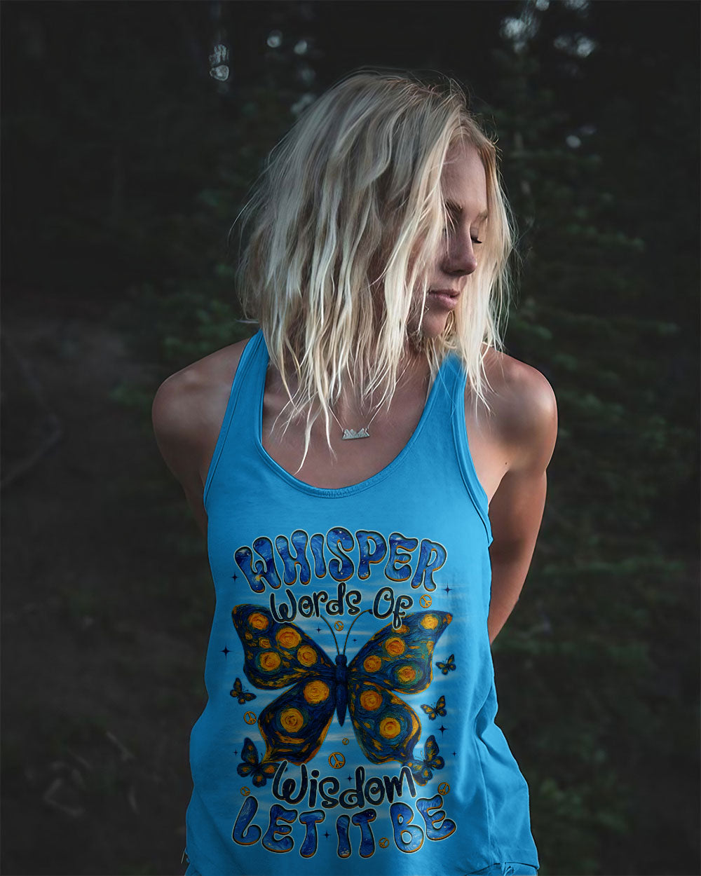 WHISPER WORDS OF WISDOM LET IT BE BUTTERFLY ALL OVER PRINT - TYQY2409253