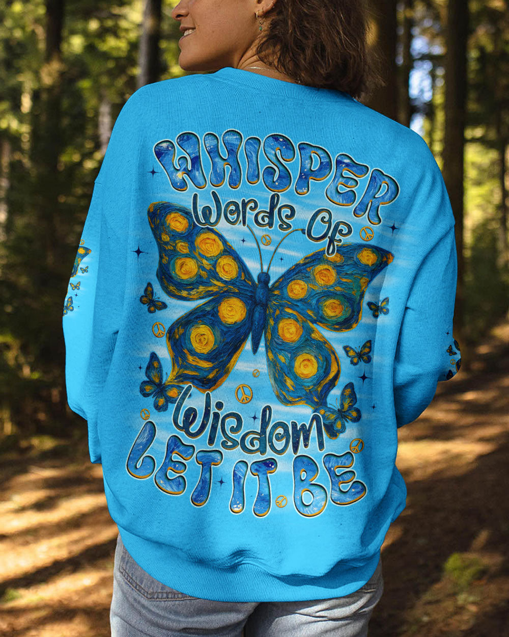 WHISPER WORDS OF WISDOM LET IT BE BUTTERFLY ALL OVER PRINT - TYQY2409253