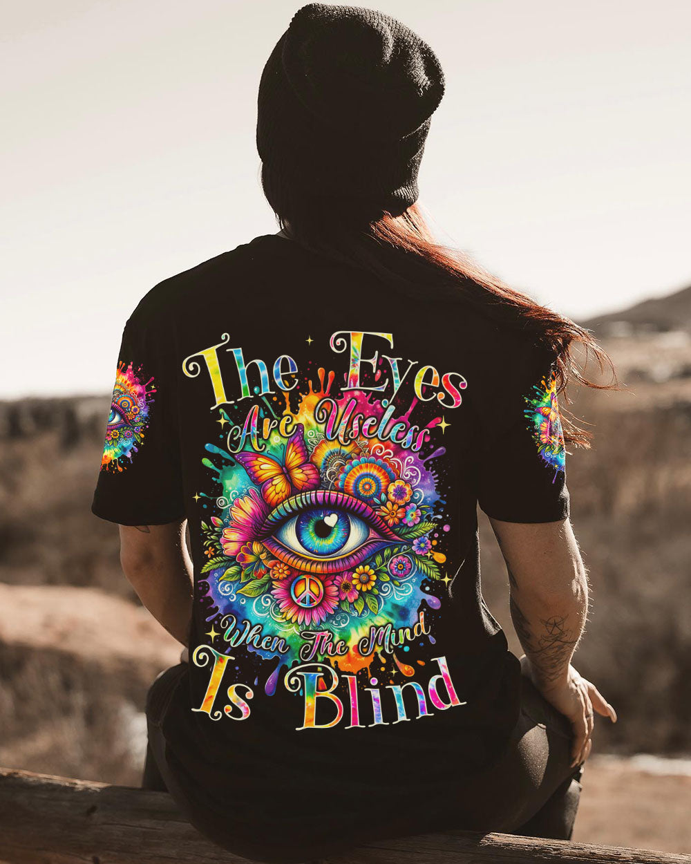 THE EYES ARE USELESS WHEN THE MIND IS BLIND ALL OVER PRINT - TYQY2411233