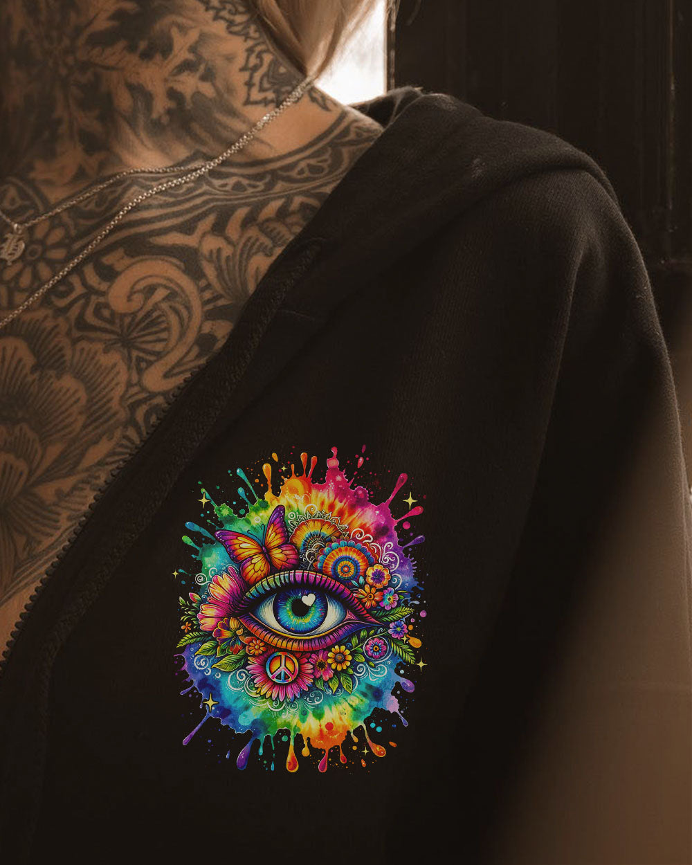 THE EYES ARE USELESS WHEN THE MIND IS BLIND ALL OVER PRINT - TYQY2411233