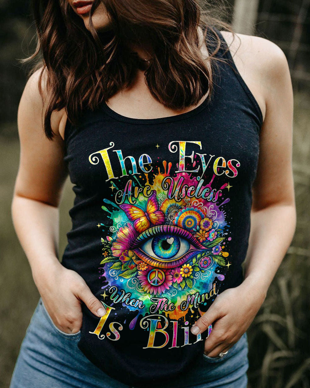 THE EYES ARE USELESS WHEN THE MIND IS BLIND ALL OVER PRINT - TYQY2411233