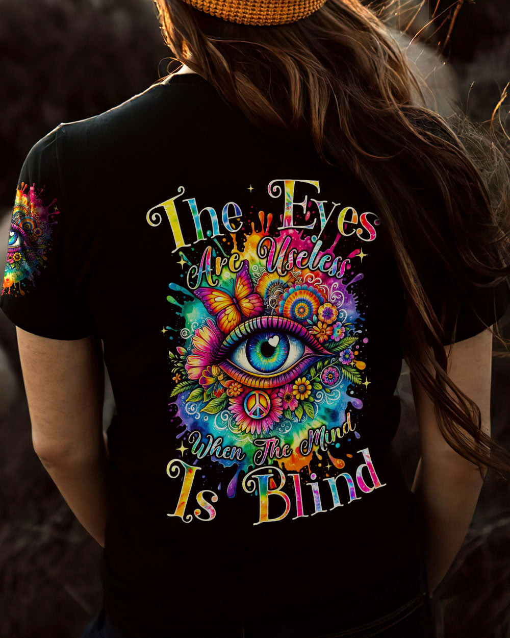 THE EYES ARE USELESS WHEN THE MIND IS BLIND ALL OVER PRINT - TYQY2411233