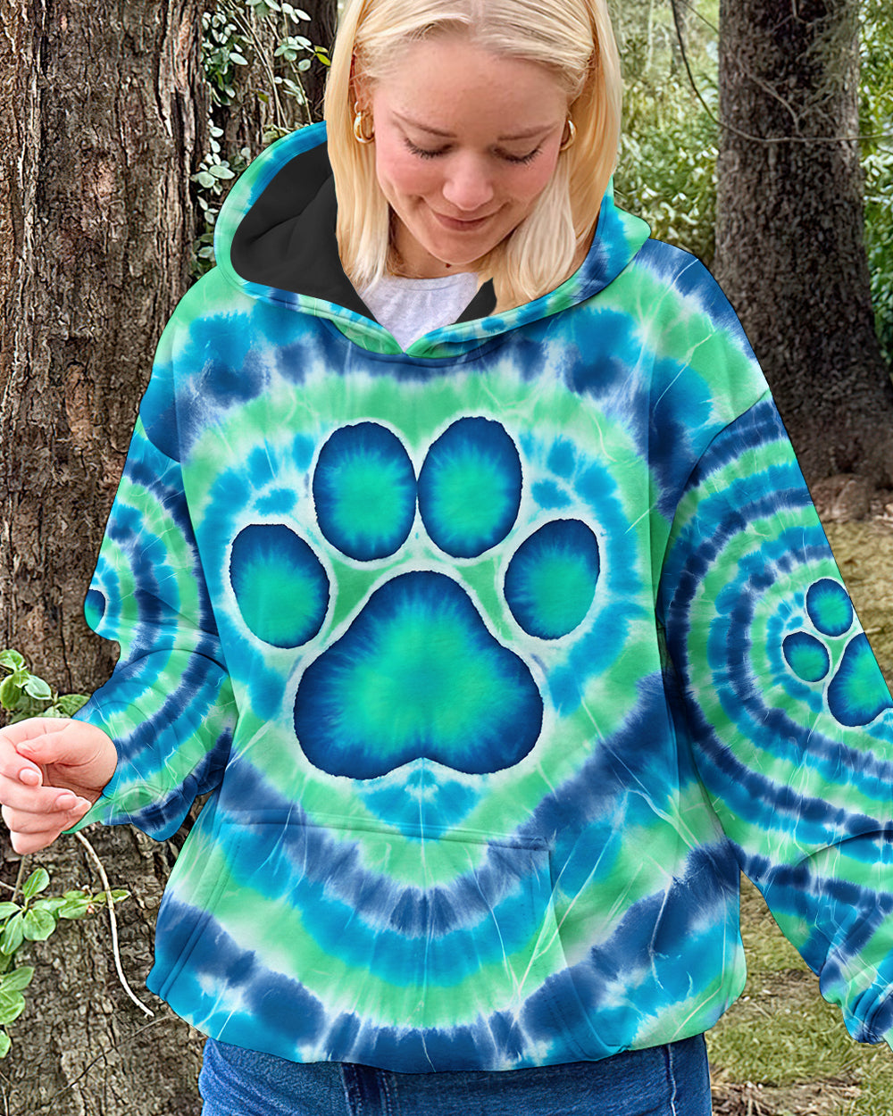 PAW PRINT TURQUOISE ALL OVER PRINT - TYQY2412251