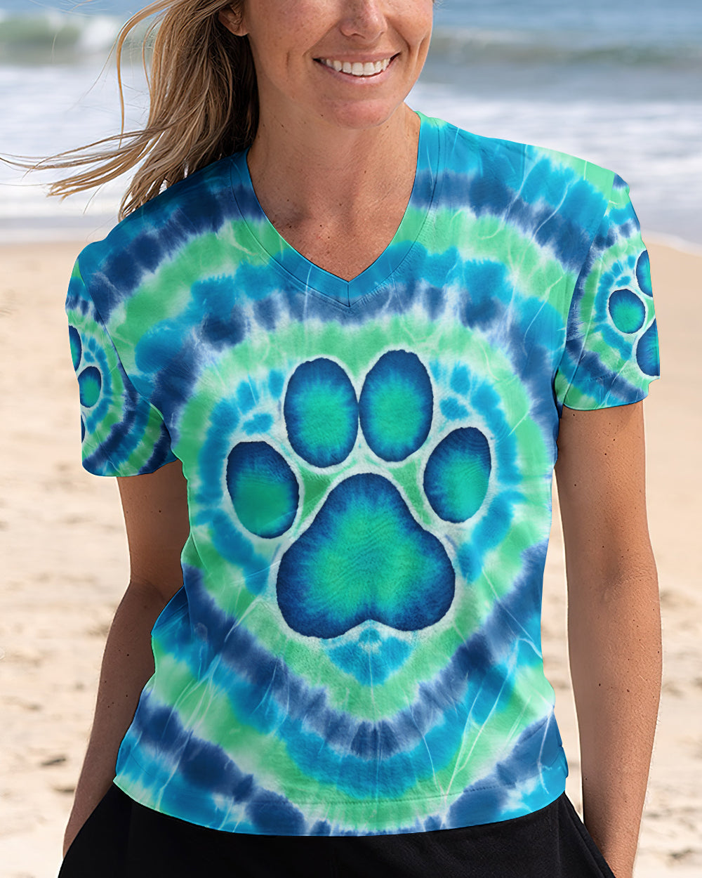 PAW PRINT TURQUOISE ALL OVER PRINT - TYQY2412251