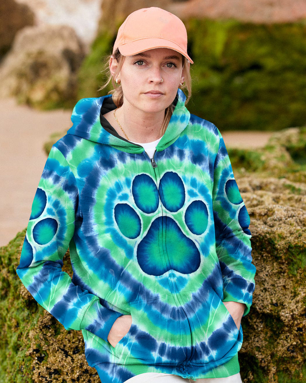 PAW PRINT TURQUOISE ALL OVER PRINT - TYQY2412251