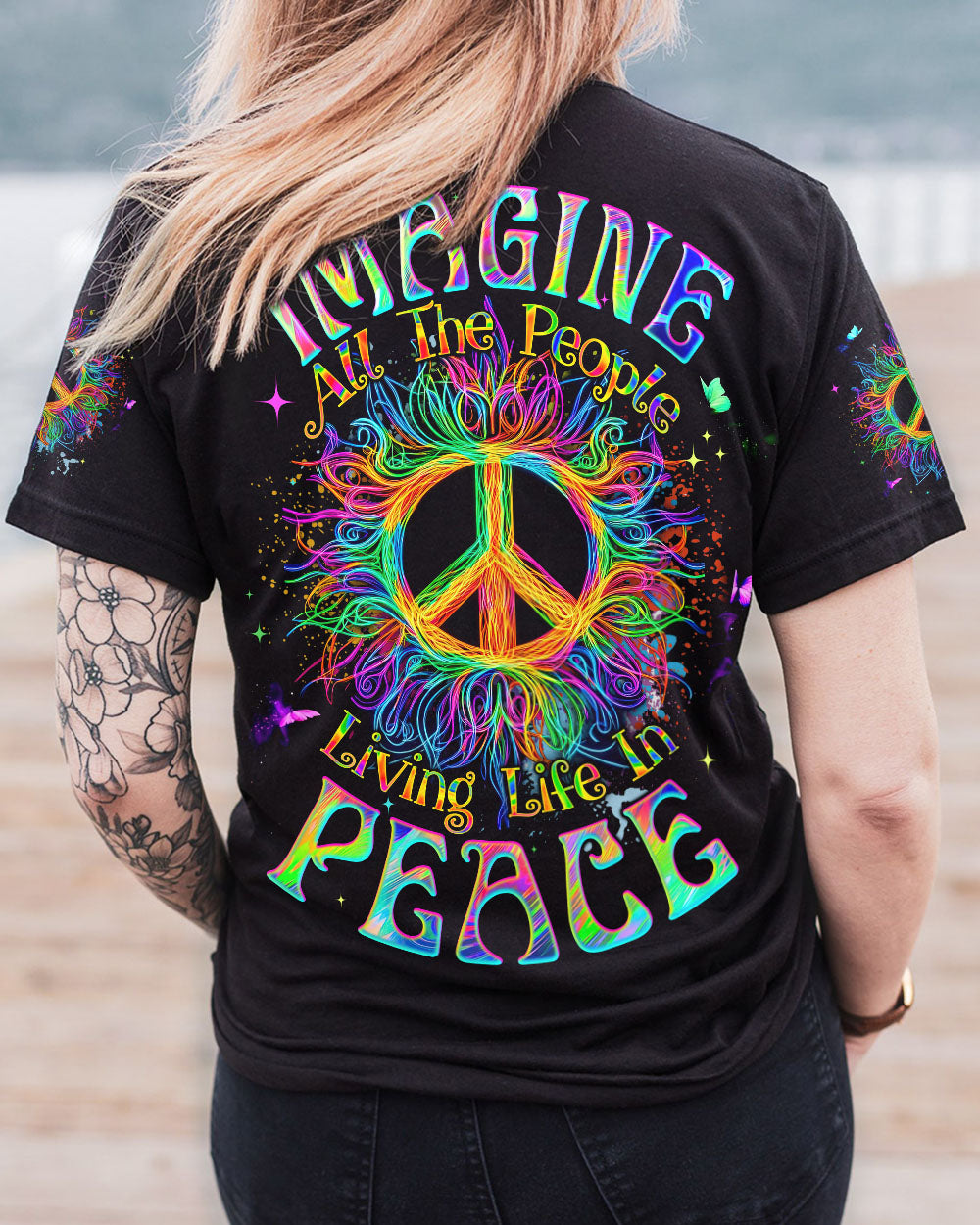 IMAGINE ALL THE PEOPLE LIVING LIFE IN PEACE ALL OVER PRINT - TYQY2503253