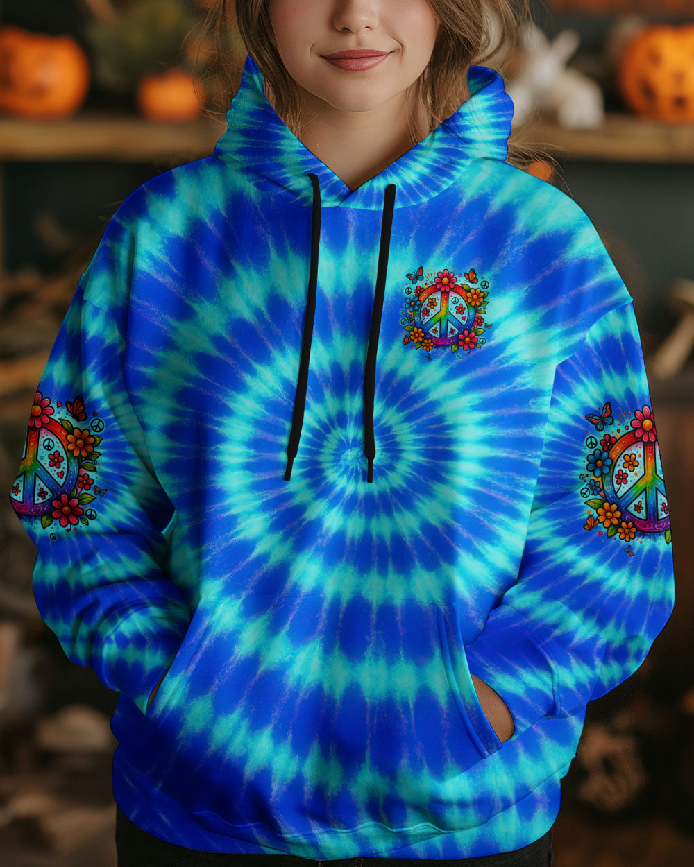 IMAGINE ALL THE PEOPLE LIVING LIFE IN PEACE TIE DYE ALL OVER PRINT - TYQY2504253
