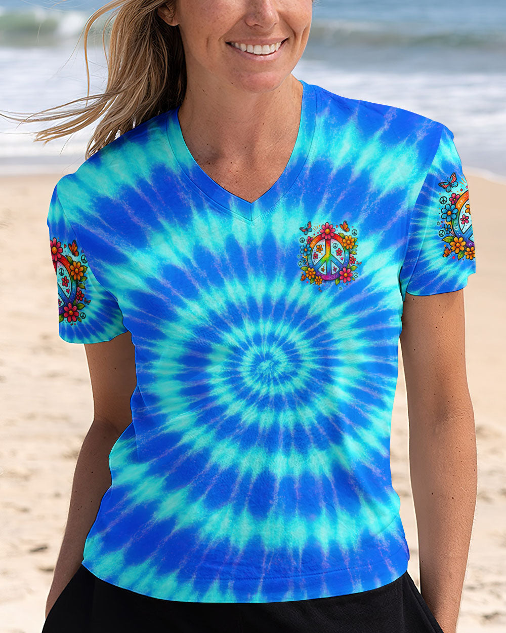 IMAGINE ALL THE PEOPLE LIVING LIFE IN PEACE TIE DYE ALL OVER PRINT - TYQY2504253