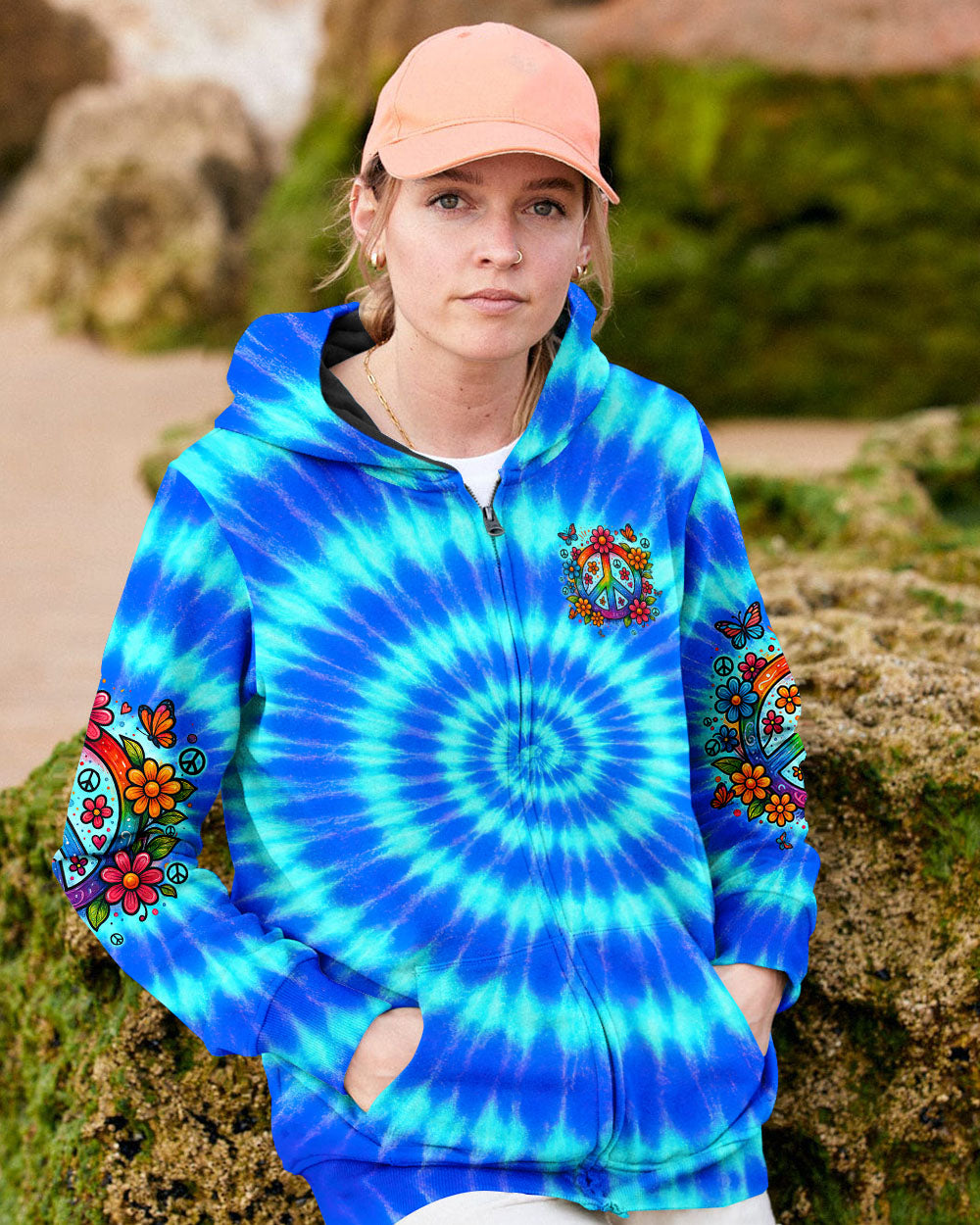 IMAGINE ALL THE PEOPLE LIVING LIFE IN PEACE TIE DYE ALL OVER PRINT - TYQY2504253