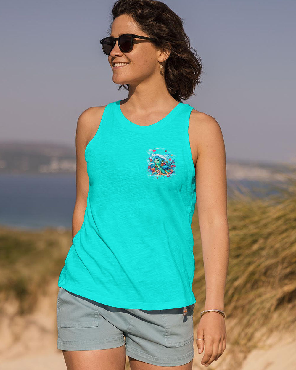 BE YOU THE WORLD WILL ADJUST TURTLE ALL OVER PRINT - TYQY2505245
