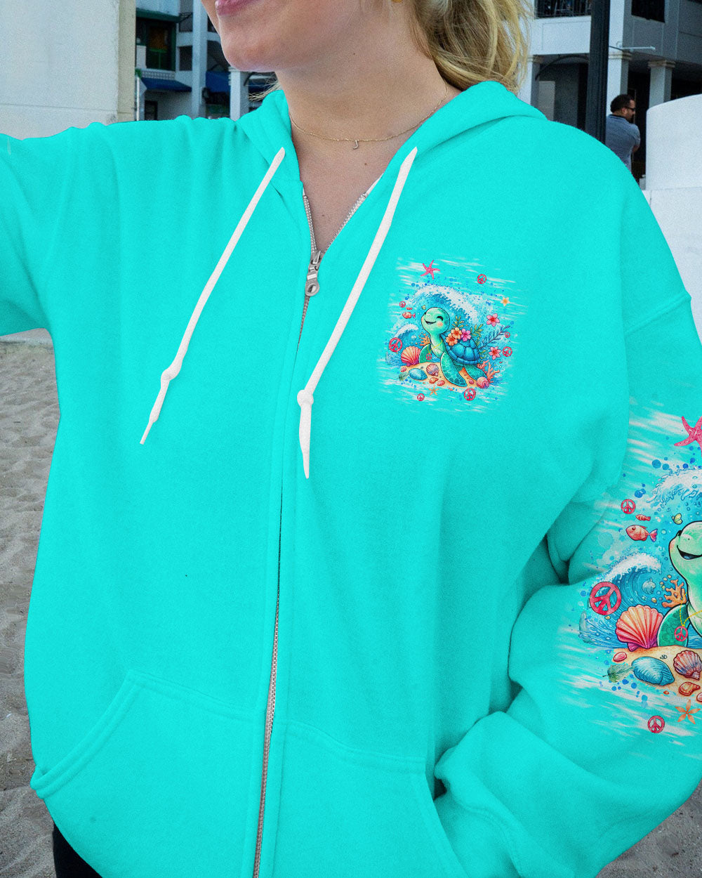 BE YOU THE WORLD WILL ADJUST TURTLE ALL OVER PRINT - TYQY2505245