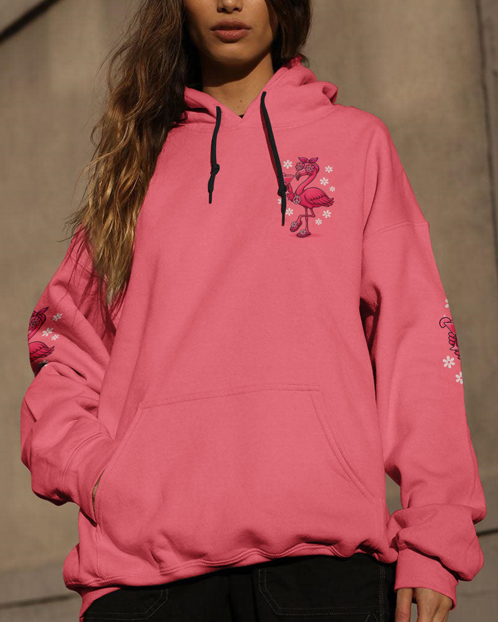 PRETTY IN PINK FLAMINGO HIPPIE ALL OVER PRINT - TYQY2506252