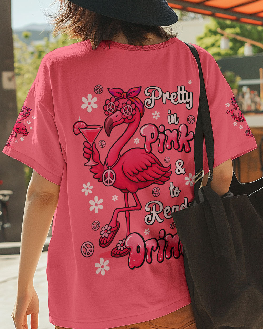 PRETTY IN PINK FLAMINGO HIPPIE ALL OVER PRINT - TYQY2506252