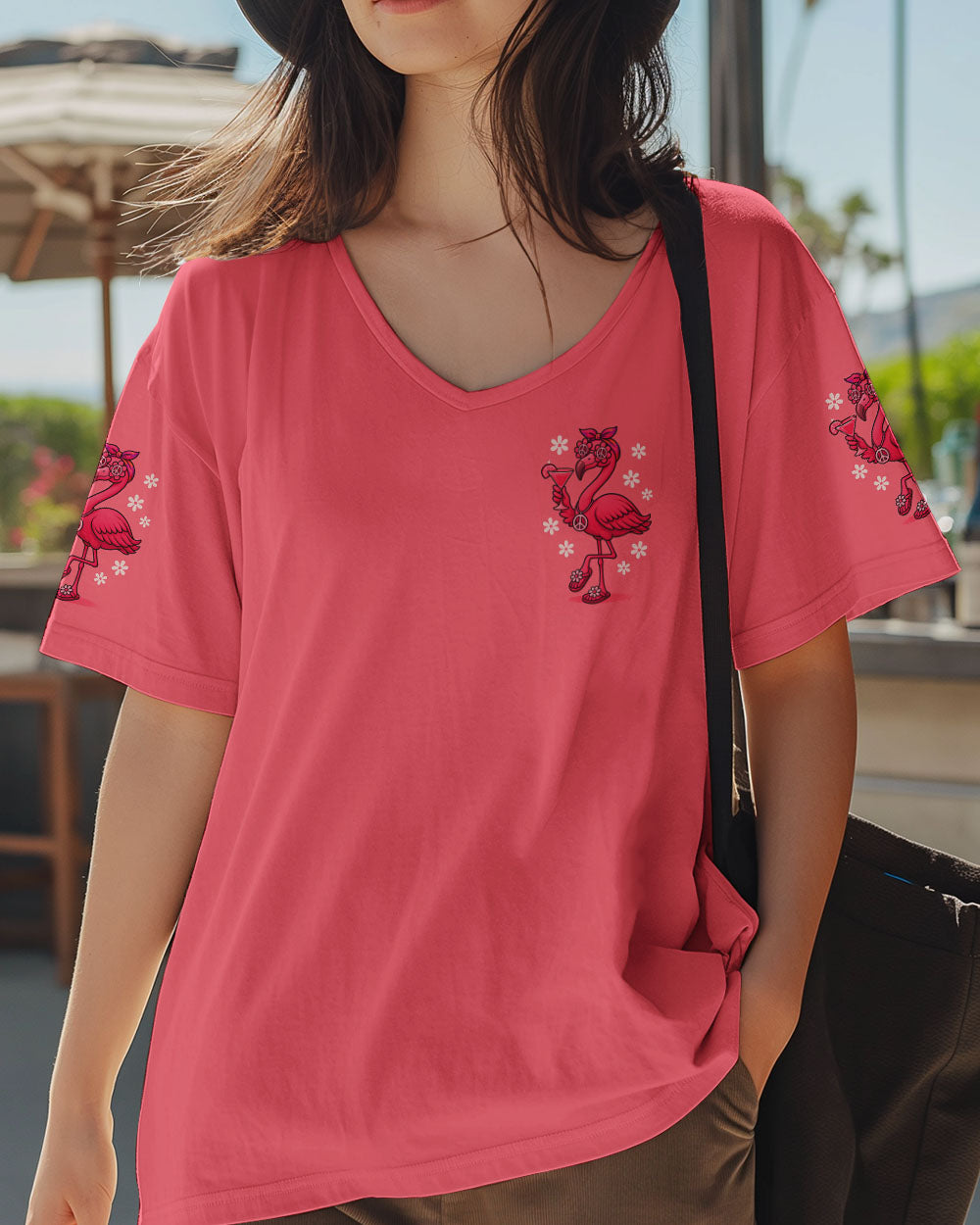 PRETTY IN PINK FLAMINGO HIPPIE ALL OVER PRINT - TYQY2506252