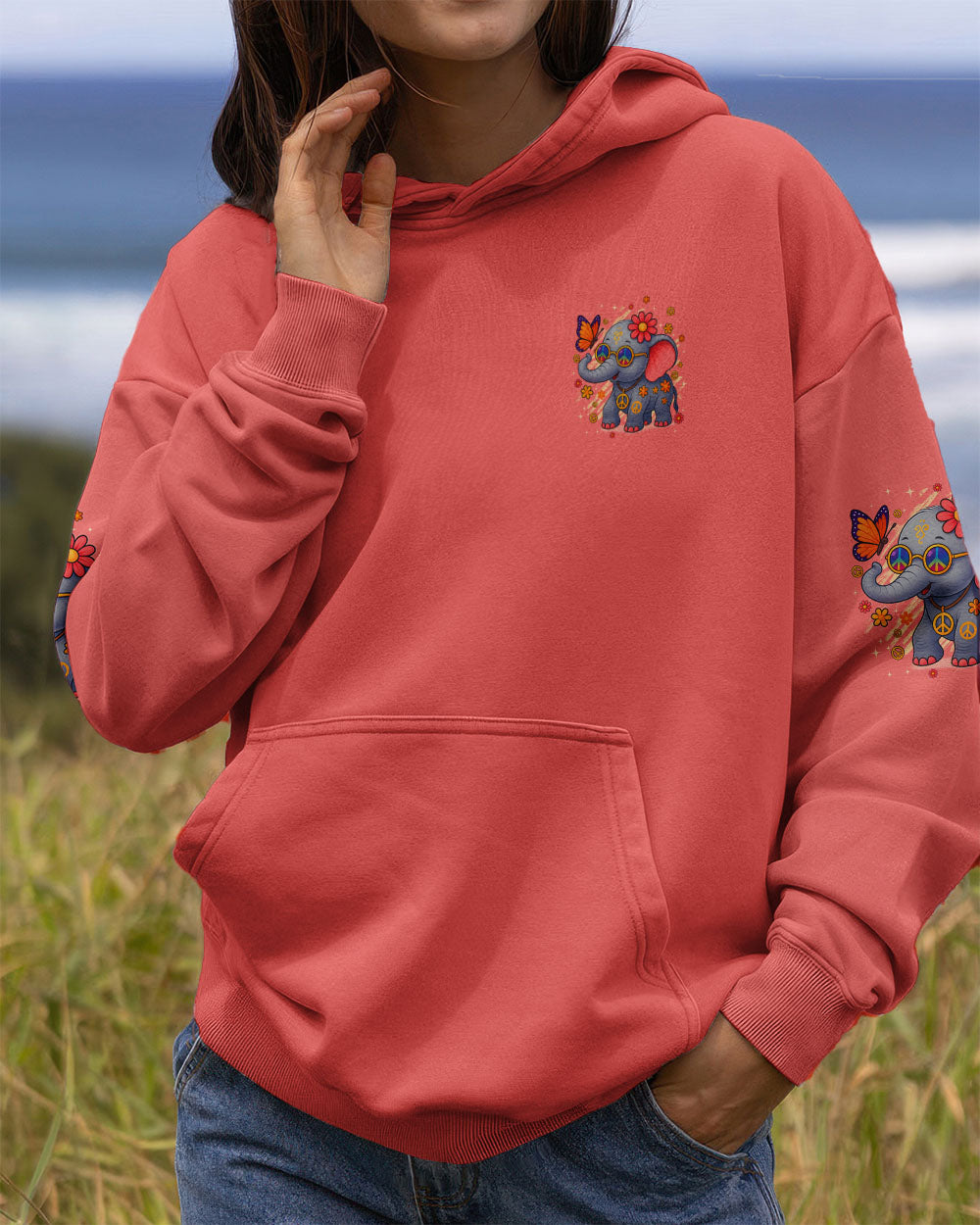 IN A WORLD WHERE YOU CAN BE ANYTHING BE KIND ELEPHANT ALL OVER PRINT - TYQY2507253